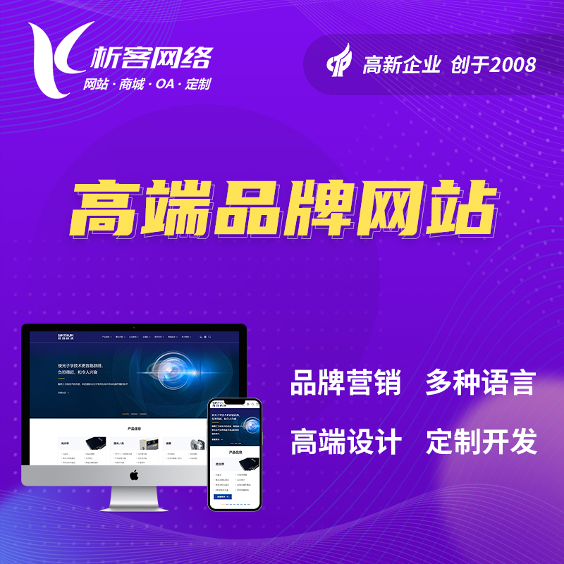 广州高端品牌网站